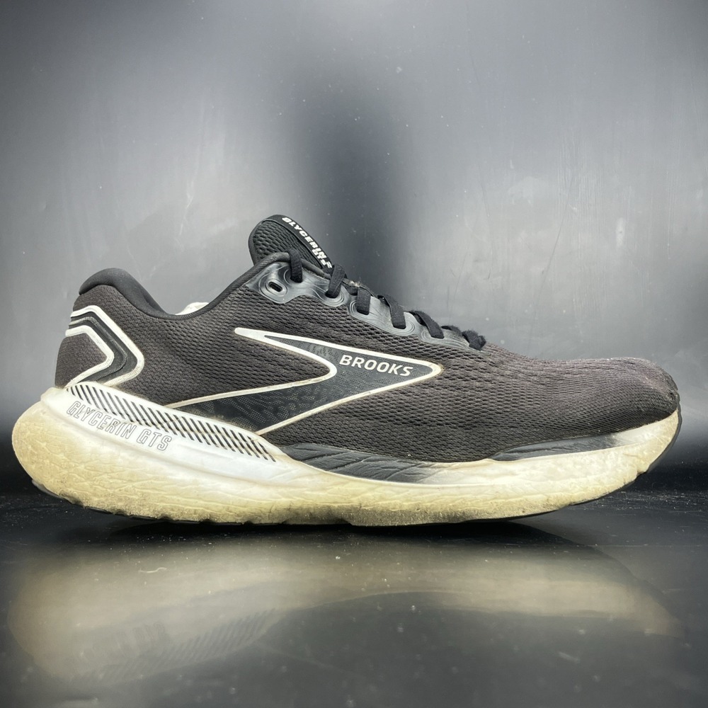 Brooks Glycerin GTS 21 Wide - Men's Size 11 2E 'Black/Grey/White' (1104202E090)